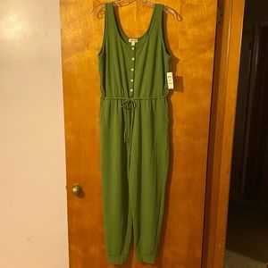 Style & Co Sleeveless Jumpsuit, NWT Size L